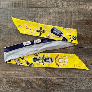 Dior J Alphabet Twilly Scarf